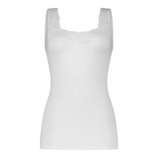 Basics women singlet lace 32291 001 white