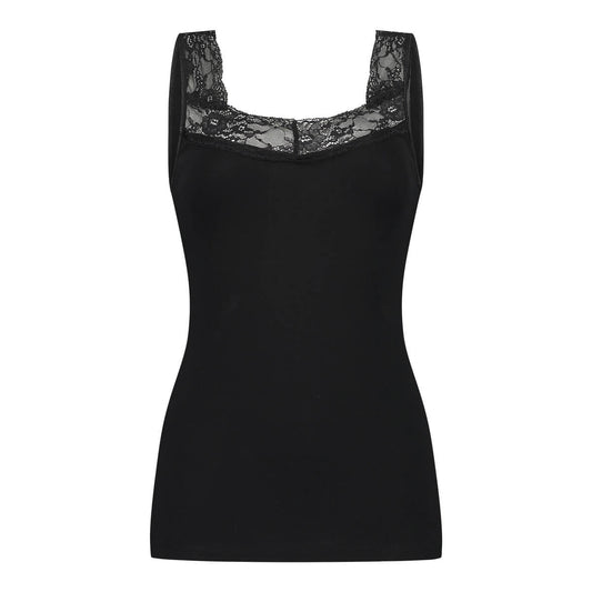 Basics women singlet lace 32291 090 black