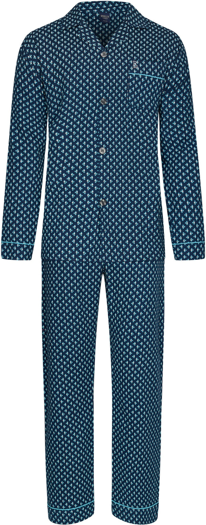 Pyjama 27232-708-6 526 blauw