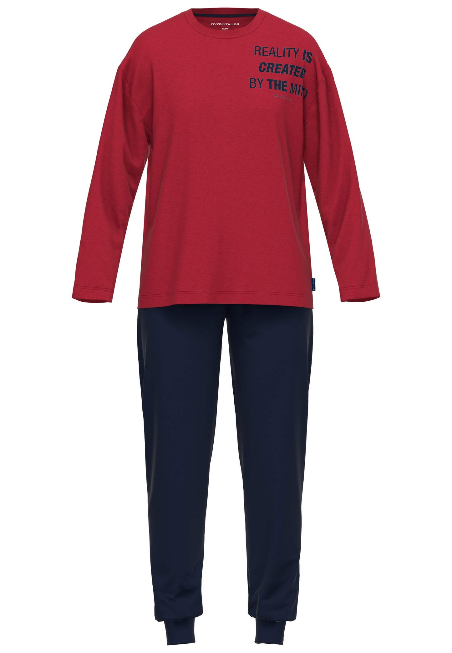 Pyjama  71410 420 rot-mittel-uni