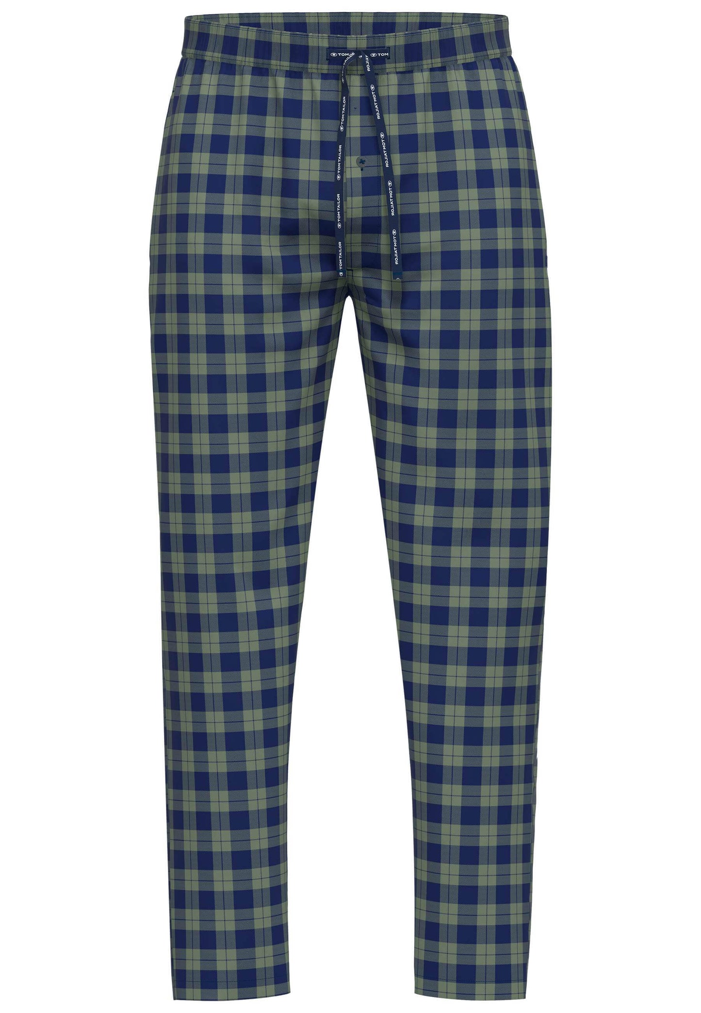 Pyjama broek 71420 324 grün-mittel-Karo