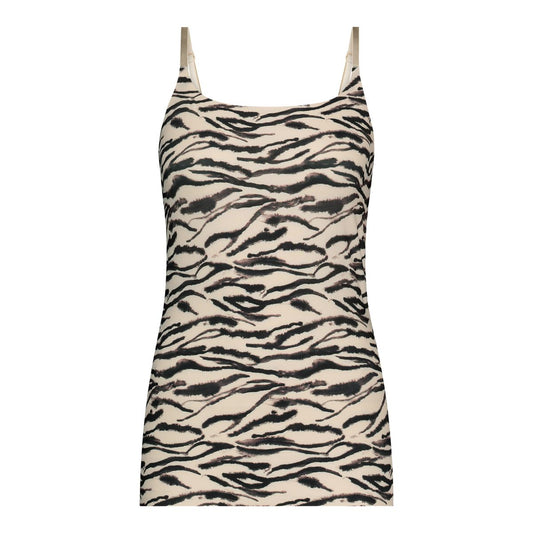 Secrets spaghetti top 30249 5202 zebra mauve