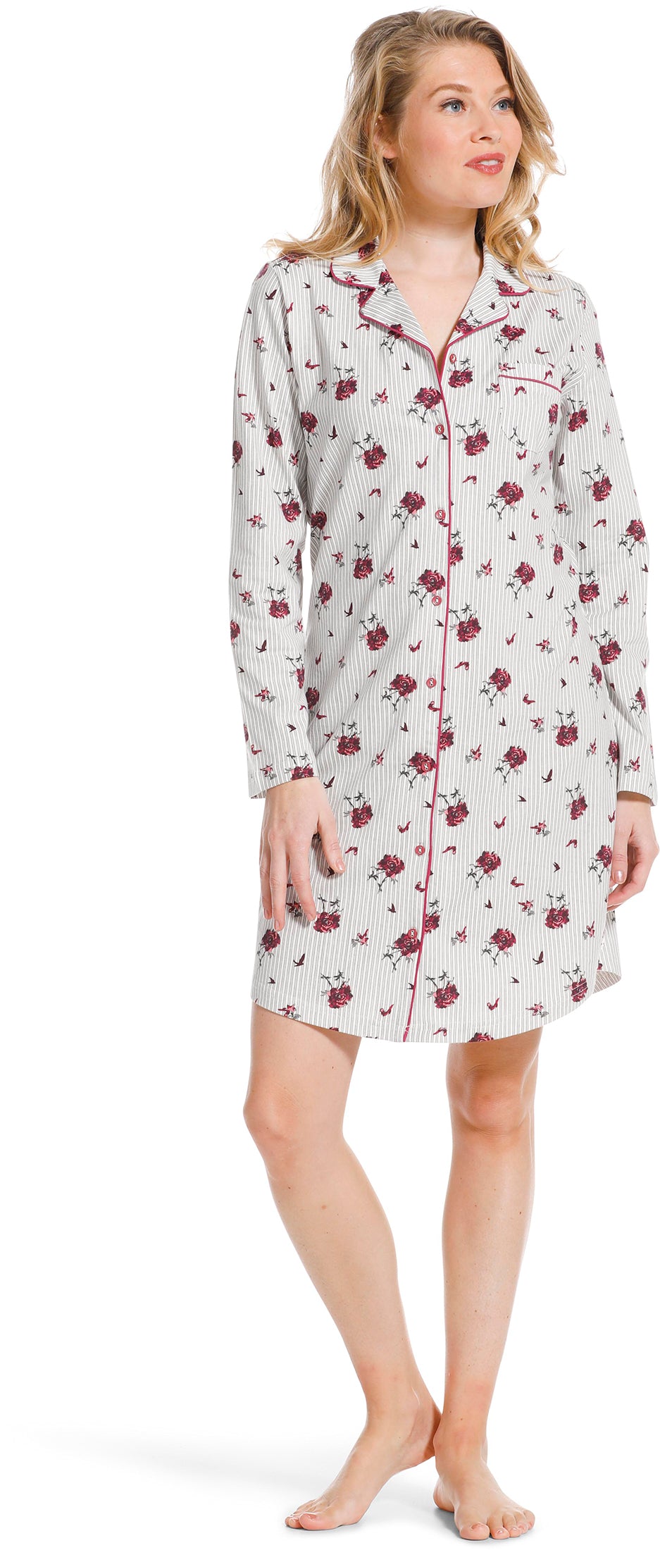 Nightshirt 10222-156-2 red 273